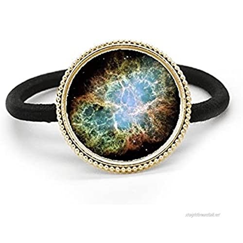 Universe Space Mystery Nebula Silver Metal Hair Tie And Rubber Band Headdress