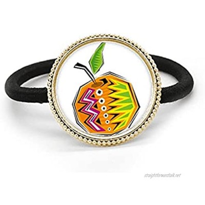 Yellow Food Mexicon Culture Element Illustration Silver Metal Hair Tie And Rubber Band Headdress