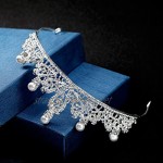 Gespout Vintage Rhinestone Bridal Headwear Elegant Wedding Prom Party Headdresses Tiara Jewelry Hair Pins for Bride Bridesmaid