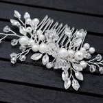 LLLucky Bride Hair Comb Flower Women Pearl Jewelry Hair Deco Ornaments Wedding Headpieces Bridal Hair Accessories