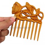 Pomcat Handmade Wood Hair Comb Hairpin Womens Gift