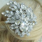 Sindary 4.33 Austrian Crystal Gorgeous Teardrop Flower Hair Comb Wedding Headpiece UKH4672