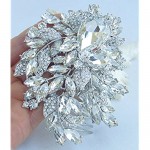 Sindary 4.33 Austrian Crystal Gorgeous Teardrop Flower Hair Comb Wedding Headpiece UKH4672