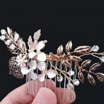Taymee Lifestyle Bridal Wedding Hair Accessories Bridesmaid Gold Clip in Pin Comb Gold Hair Jewellery Bridal Pin Comb