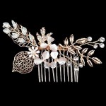 Taymee Lifestyle Bridal Wedding Hair Accessories Bridesmaid Gold Clip in Pin Comb Gold Hair Jewellery Bridal Pin Comb