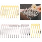 Yiwann Bride Crown Comb Wedding Alloy Hair Accessories Jewelry Golden Silver Bridal Pin