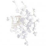 Hair Clips Headbands Clasp Claws Pins Barrettes Bridal Headdress White Flowers Wedding Side Clips Tiara Fairy Wedding Hair Accessories With Accessories