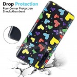 OKZone Galaxy A9 2018 Case with Screen Protector Cute Pattern Design Soft & Flexible TPU Ultra-Thin Shockproof Women Cover Cases for Samsung Galaxy A9 2018 (Love)