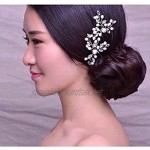 Yoli Hairpin woman with pearl wedding hair pin brooch Wedding 8x10.5 cm
