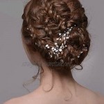 Yoli Hairpin woman with pearl wedding hair pin brooch Wedding 8x10.5 cm