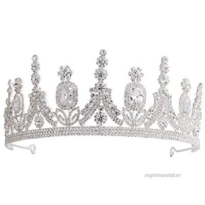 Ofgcfbvxd Ladies Headwear Girls Bridal Bride Princess Birthday Wedding Pageant Party Queen Crown Women Crown (Color : White)
