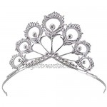 OKMIJN Bride Hair Accessory Wedding Bridal Tiaras For Women Rhinestone Pageant Crown Head Jewelry Hair Ornament