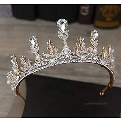 OKMIJN Classical Headpieces Crystal Tiaras And Crowns Bride Hairstyle Jewelry