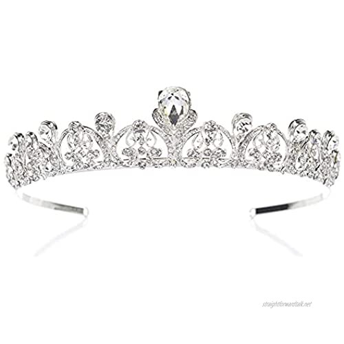 OKMIJN Crystal Rhinestone Party Prom Tiara Wedding Bridal Crowns Headband Hair Accessory