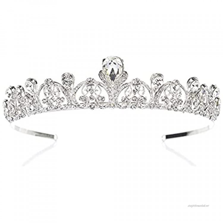 OKMIJN Crystal Rhinestone Party Prom Tiara Wedding Bridal Crowns Headband Hair Accessory
