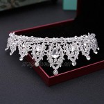 OKMIJN Fashion Bridal Wedding Crystal Tiara For Women Kids Party Girl Prom Diadem Ornaments