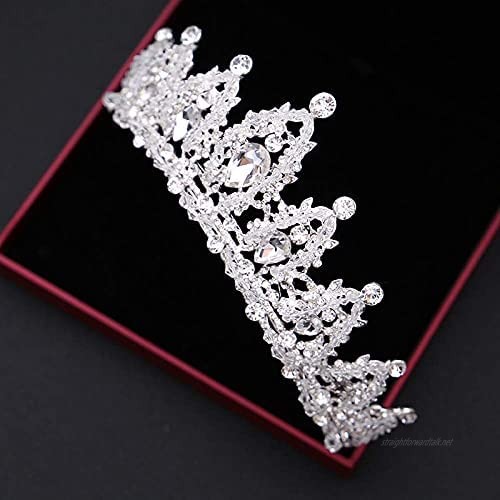 OKMIJN Fashion Bridal Wedding Crystal Tiara For Women Kids Party Girl Prom Diadem Ornaments
