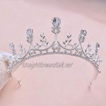 OKMIJN Fashion Bridal Wedding Crystal Tiara For Women Prom Wedding Diadem Hair Ornaments