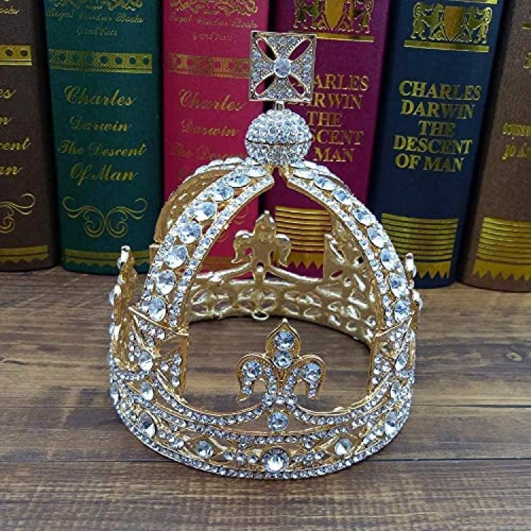 OKMIJN Luxurious Crystal Bridal Tiaras And Crowns For Women Pageant Hair Ornaments Wedding Hair Jewelry Accessories