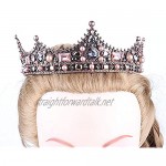 OKMIJN New And Fashion Vintage Gold Bride Crown Wedding Hair Accessories Handmade Crystal Headdress