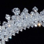 OKMIJN Peacock Star Bridal Wedding Party Quality Sparkling Crystal Tiara Comb