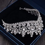 OKMIJN Rhinestone Bridal Tiaras Crown Crystal Diadem For Bride Headbands Wedding Hair Jewelry Dress Accessories