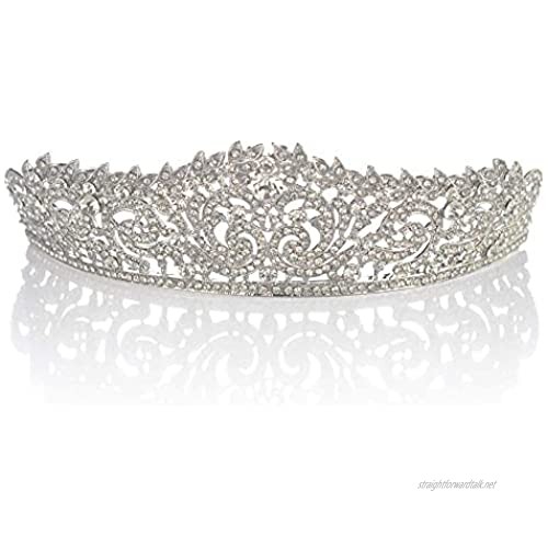 OKMIJN Rhinestone Crowns Crystal Bride Hair Tiaras Wedding Accessories For Crowns Head Jewelry Hair Ornaments