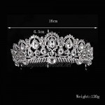 OKMIJN Tiara Crowns Rhinestone Crystal Tiara Headband Wedding Pageant Crowns For Women