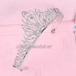 OKMIJN Trendy Crystal Rhinestone Tiara Crowns For Wedding Head Jewelry Bridal Hair Accessories Handmade Hairwear Headdress