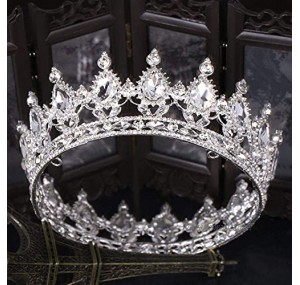 OKMIJN Vintage Crystal Tiara Wedding Accessories Bridal Crown Bridal Rhinestone Tiara Crowns