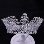 OKMIJN Vintage Crystal Tiara Wedding Accessories Bridal Crown Rhinestone Tiara Tiaras Crowns
