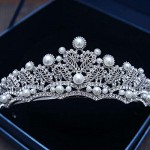 OKMIJN Wedding Bridal Tiara Rhinestones Crown Headpiece Women
