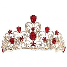 OKMIJN Wedding Coronal Tiara Rhinestones Crystal Bridal Headband Pageant Silver Crown