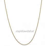 14k Yellow Gold 1.5mm Link Cable Chain Necklace 16 Inch Pendant Charm Fine Jewellery Gifts For Women For Her