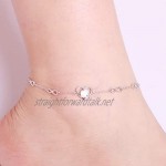 925 Sterling Silver Ankle Bracelets for Women Cute Charm Butterfly Anklets for Girls Gift Crosses Infinite Anklet