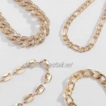 Fairvir Vintage Layered Anklet Chains Gold Bling Rhinestone Foot Chain Crystal Beach Jewelry Suit for Women and Girls