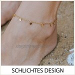 GD GOOD.designs EST. 2015 ® Ladies Anklet (Adjustable) Foot Chain with Plate or Infinity Pendant (Silver Coins)