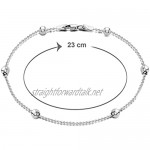 Tuscany Silver Sterling Silver 4mm Ball Anklet 23cm/9
