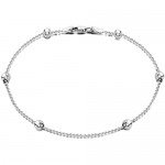 Tuscany Silver Sterling Silver 4mm Ball Anklet 23cm/9