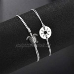 YAZILIND Retro Foot Jewelry Anklet Fashion Simple Rope Braided Bracelet Turtle Compass anklets