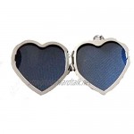 Attractive Sterling Silver Heart Shape Locket with Gold Butterfly Design