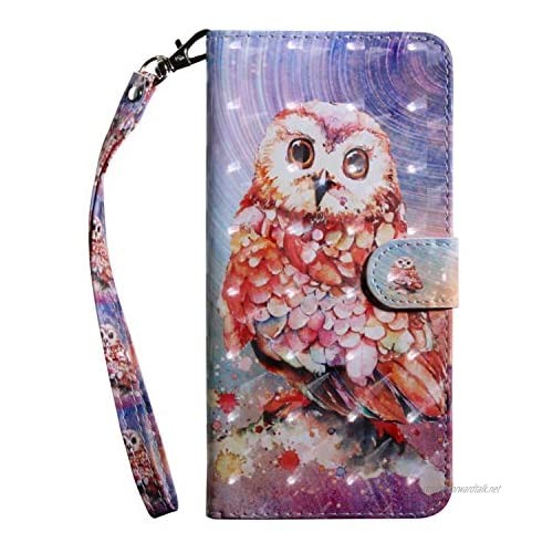 DENDICO Galaxy A9 2018 Wallet Case Slim Flip Case with Card Holder for Samsung Galaxy A9 2018 Magnetic Book Case Shockproof Bumper Case - Pattern 7