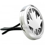 Home Wang Aromatherapy Pendant30Mm-38Mm Silver Maple Leaf Magnet 316 Stainless Steel Car Aromatherapy Locket Essential Oil Car Perfume Lockets