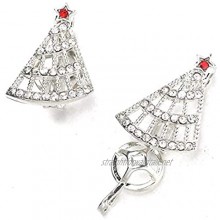 Home Wang Charms Women's Lockets Pendants5Pcs Silver Christmas Tree Zircon Pearl Cage Pendant Jewelry Making Bead Cage Aroma Essential Oil Diffuser Box for Oyster Pearl