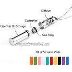 Home Wang Charms Women's Lockets Pendantsessential Oil Container Pendant Necklace 316L Stainless Steel Diffuser Aromatherapy Locket Jewelry
