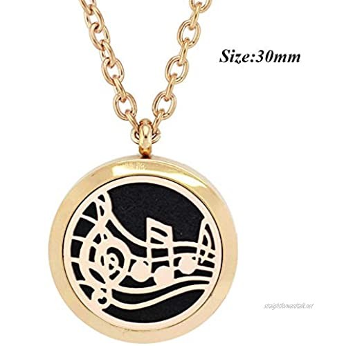 Home Wang Charms Women's Lockets Pendantsmagnet 316L Stainless Steel Aromatherapy Essential Oil Diffuser Necklace Perfume Locket