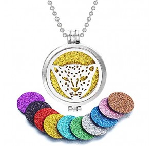 Home Wang Perfume Pendant Aromatherapy Necklace Stainless Steel Open Essential Oil Diffuser Necklace Perfume Lockets Necklace Aroma Jewelry