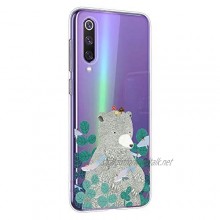 Oihxse TPU Bumper Compatible with Xiaomi Redmi Note 5 Crystal Clear Soft Silicone Case with Fashion Design Slim Shockproof Transparent Back Cover for Xiaomi Redmi Note 5 Grey Bear