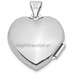 Ryan Jonathan Fine Jewelry Sterling Silver 18mm Filigree Tree Heart Locket Pendant Necklace