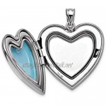 Ryan Jonathan Fine Jewelry Sterling Silver 24mm Scrolled Ash Holder Heart Locket Pendant Necklace